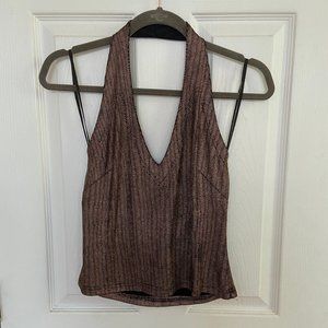 Vintage disco halter top small